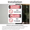 Signmission No Smoking Danger Sign, Vinyl Decal, 7in W x 10in L, 2PK OS-2PACK-DS-D-710-VS-1469 - alternate 6